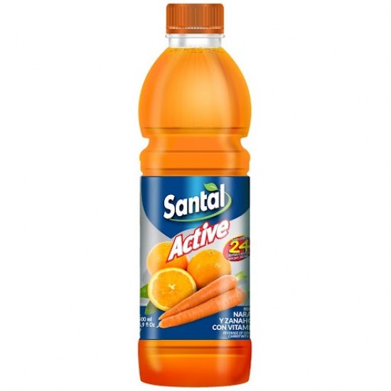 JUGO SANTAL 500ML ACT.NARANJA/ZANAH PET