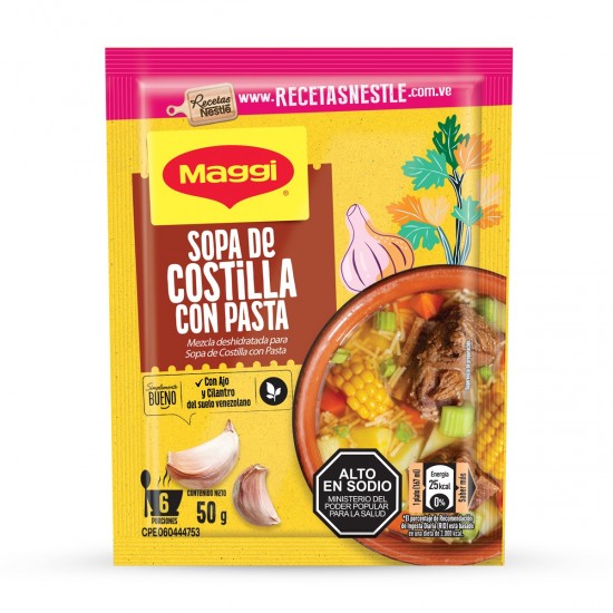 SOPA MAGGI 50GR COSTILLA CON FIDEO