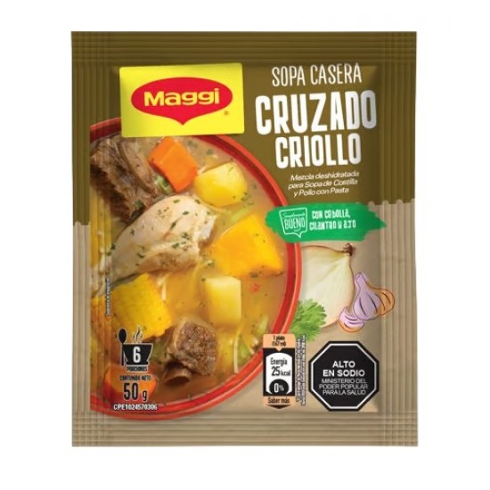 SOPA MAGGI 50GR CRUZADO CRIOLLO