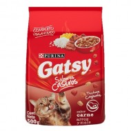 ALIMENTO P/GATO GATSY 500GR CARNE ARROZ MAIZ