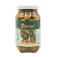 ACEITUNA INDIAN 500GR RELL PIMENTON