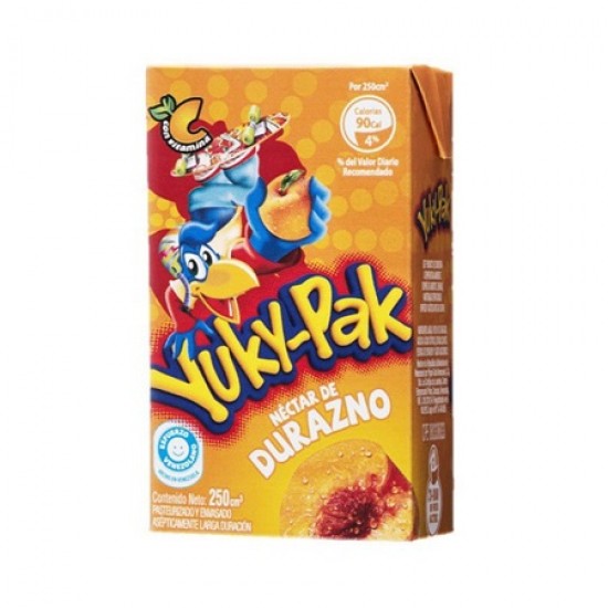 JUGO YUKYPAK 250ML DURAZNO