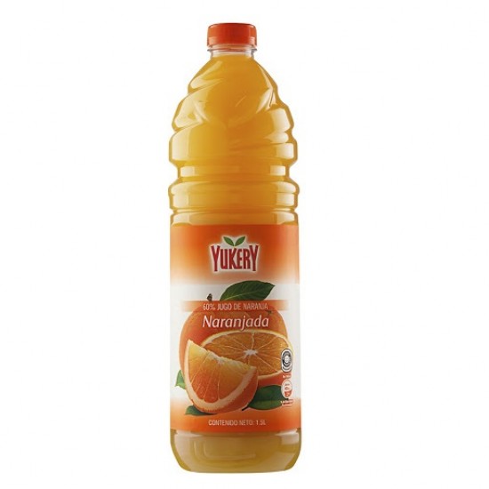JUGO YUKERY 15LT NARANJA BOTELLA