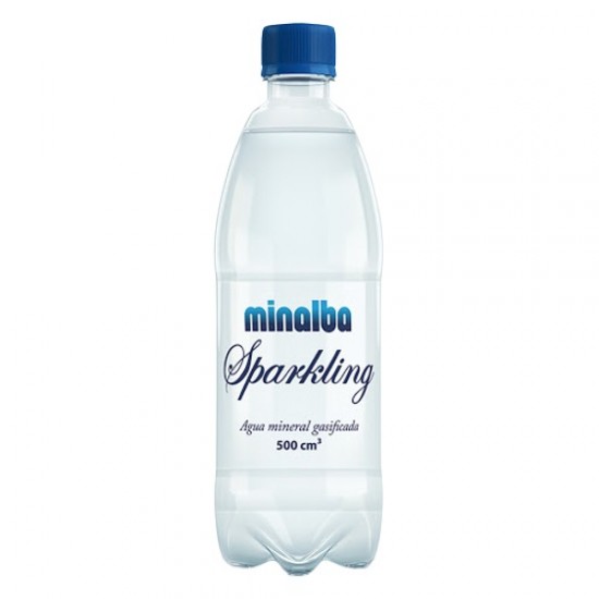 AGUA GASIF. MINALBA 500ML SPARK. PET