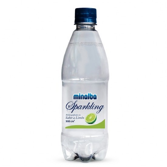 AGUA GASIF. MINALBA 500ML SPARK. LIMON