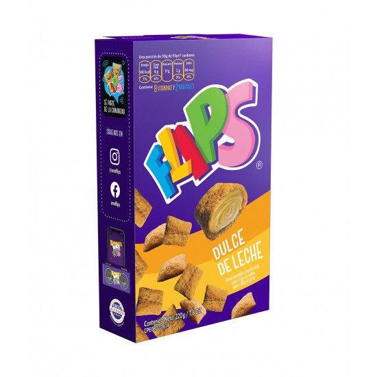 CEREAL FLIPS 220GR DULCE DE LECHE