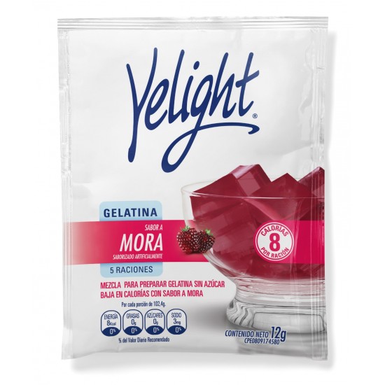 GELATINA YELIGHT 12GR FUSION MORA
