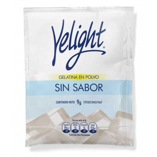GELATINA YELIGHT 9GR SIN SABOR