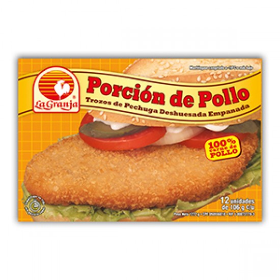 PORCION LA GRANJA POLLO EMP FAM 12X106GR