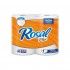 PAPEL HIG ROSAL PLUS 4ROLL 400HOJAS NARANJA