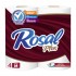 PAPEL HIG ROSAL PLUS 4ROLL 300HOJAS VINOTINTO
