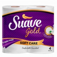 PAPEL HIG SUAVE 4ROLL 270H GOLD
