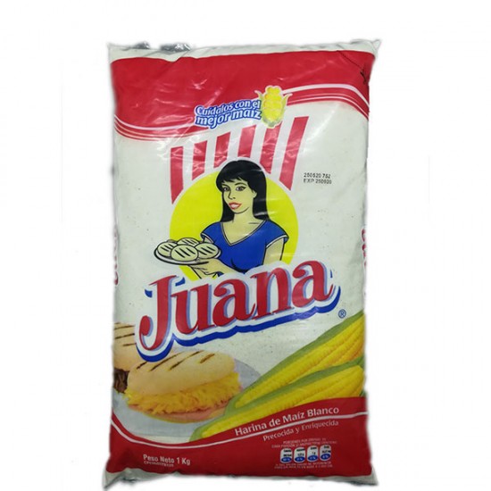 HARINA DE MAIZ JUANA 1KG BLANCA