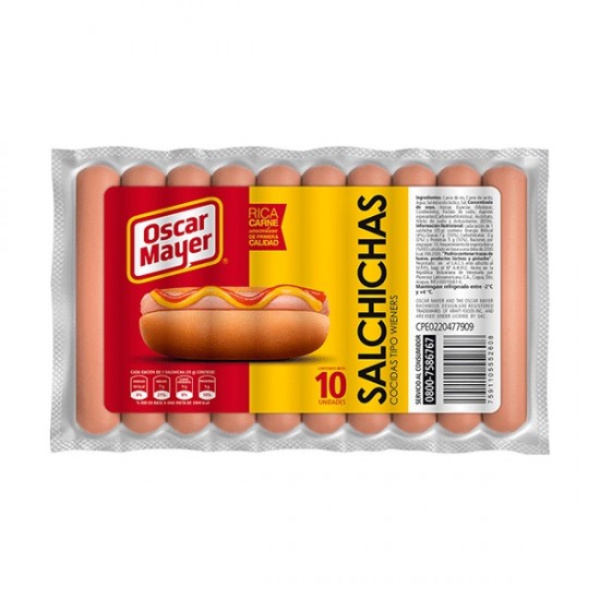 SALCHICH OSCARMAYER 350GR WIENERS CORTAS