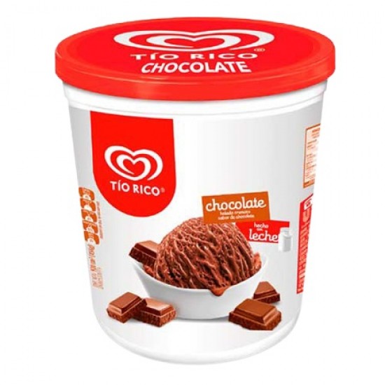 HELADO TIO RICO 850 ML DE CHOCOLATE