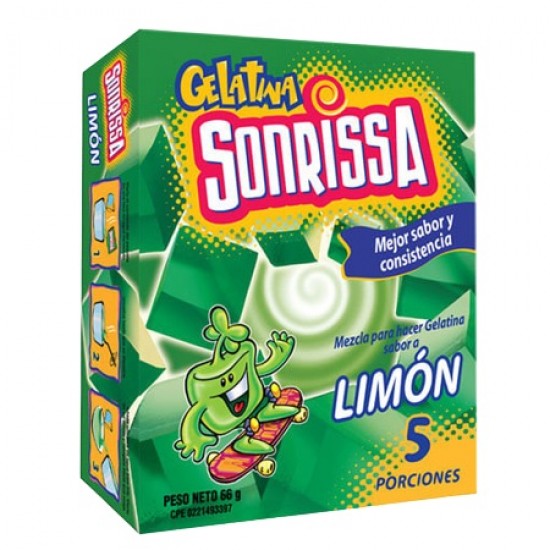GELATINA SONRISSA 66GR LIMON