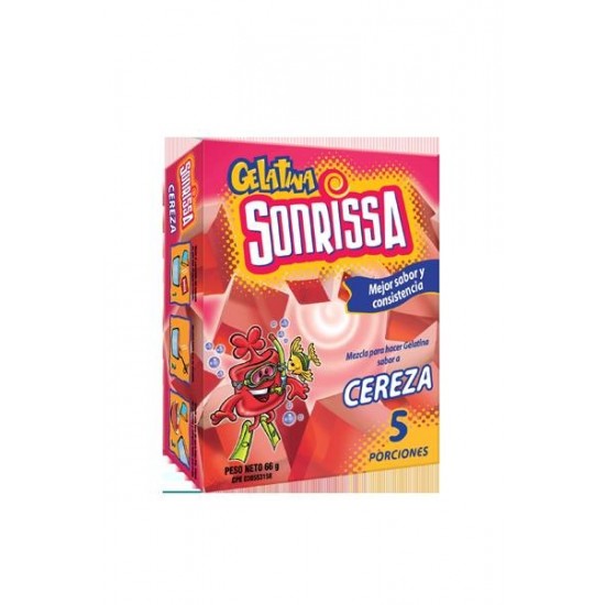 GELATINA SONRISSA 66GR CEREZA