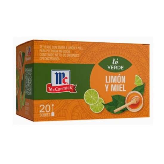 TE MCCORMICK 20UND VERDE LIMON Y MIEL