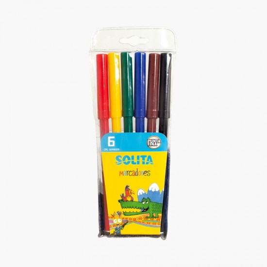 MARCADORES SOLITA 6UND ESCOLARES