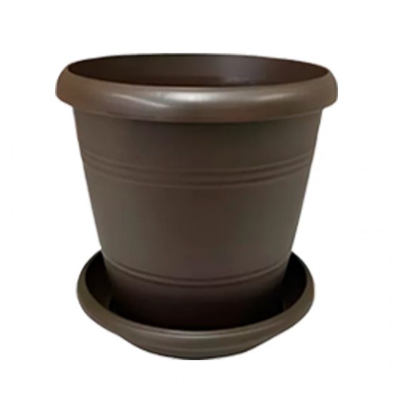 MATERO MANAPLAS ELEGANCE C/PLATO MARRON 15CM