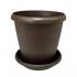 MATERO MANAPLAS ELEGANCE C/PLATO MARRON 15CM