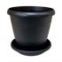 MATERO MANAPLAS ELEGANCE C/PLATO NEGRO 15CM