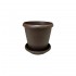 MATERO MANAPLAS ELEGANCE C/PLATO MARRON 25CM