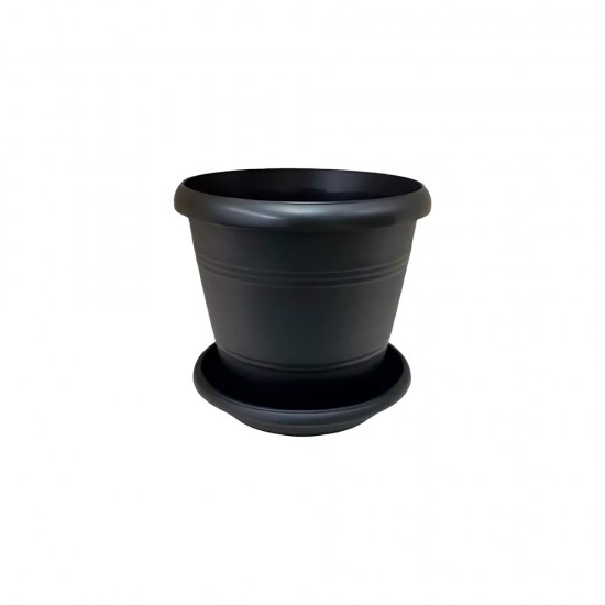 MATERO MANAPLAS ELEGANCE C/PLATO NEGRO 25CM