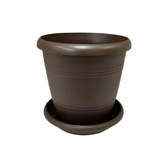 MATERO MANAPLAS ELEGANCE C/PLATO MARRON 35CM