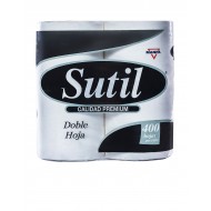 PAPEL HIG SUTIL 4ROLL 400HOJAS