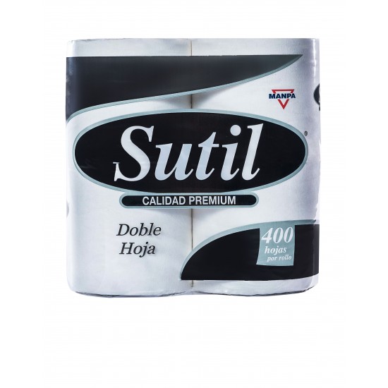 PAPEL HIG SUTIL 4ROLL 400HOJAS