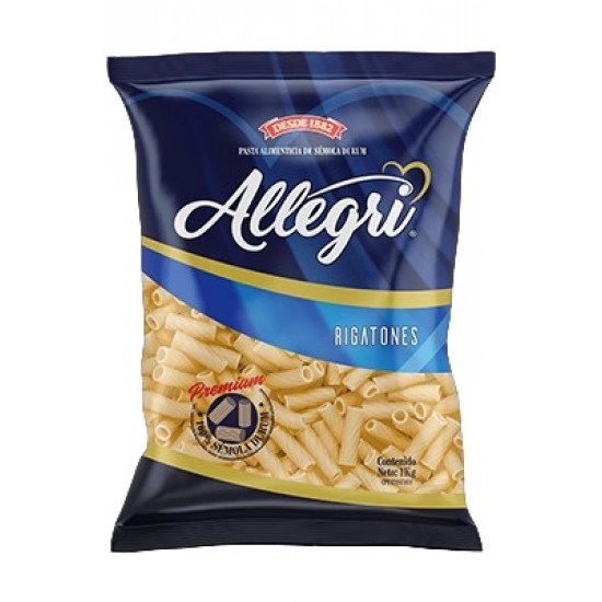 PASTA ALLEGRI 1KG RIGATONES PREMIUM