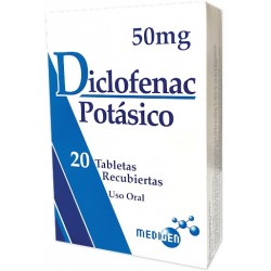 DICLOFENAC POTASICO MEDIGEN 50MGX10TAB