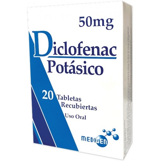 DICLOFENAC POTASICO MEDIGEN 50MGX10TAB