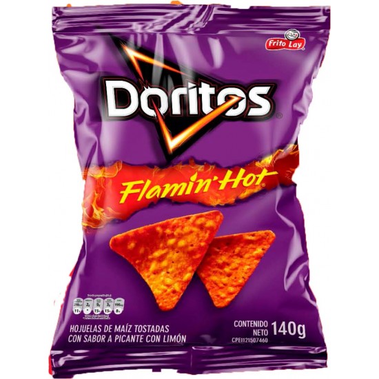 SNACK DORITOS 140GR FLAMIN HOT