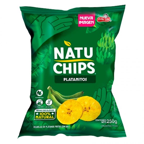 PLATANITOS NATUCHIPS 250GR NATURAL