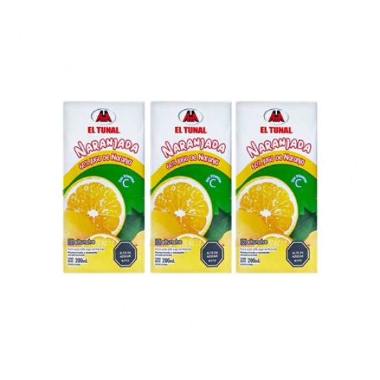 JUGO EL TUNAL 200ML NARANJA TRIPACK