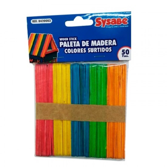 PALETAS SYSABE 50UND COLORES SURT