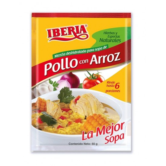 SOPA IBERIA 65GR POLLO CON ARROZ