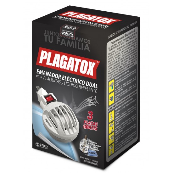 EMANADOR PLAGATOX 3 PLACAS DUAL ELECTRICO