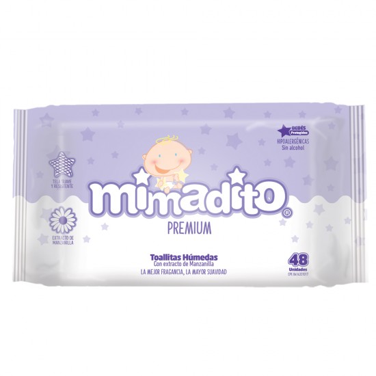 TOALLAS HUMEDAS MIMADITO 48UND