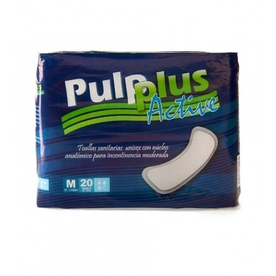 TOALLA SANIT PULPLUS 20UND ACTIVE M INCONT