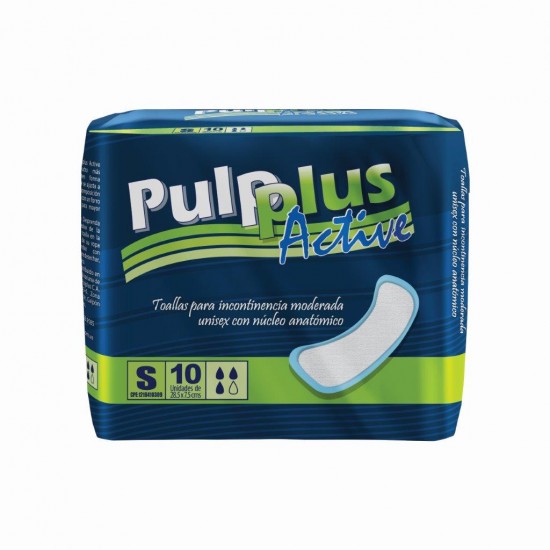TOALLA SANIT PULPLUS 10UND ACTIVE S