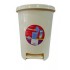 PAPELERA PEDAL BLANCO BIN ALFA REF 2012