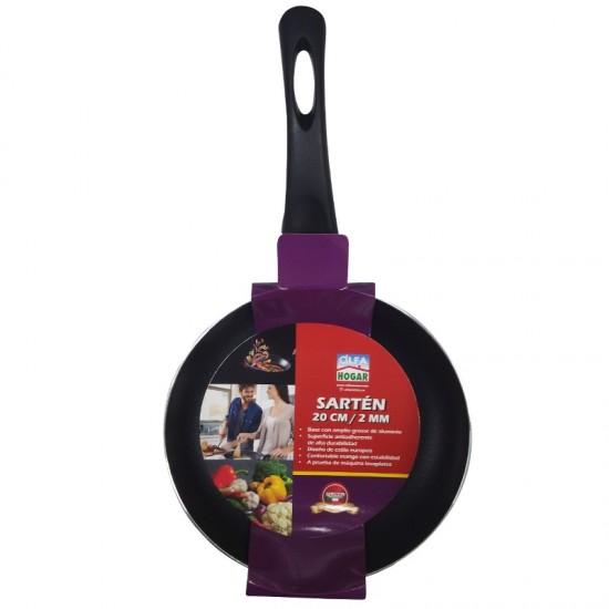 SARTEN ALFA HOGAR 20CM 2MM ANTIADHERENTE