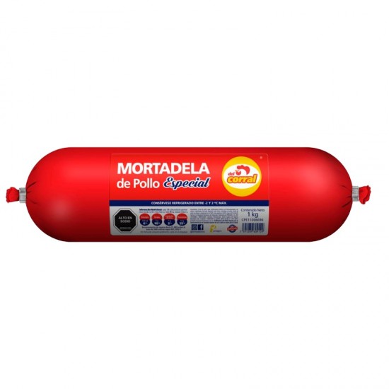 MORTADELA DEL CORRAL 1KG POLLO
