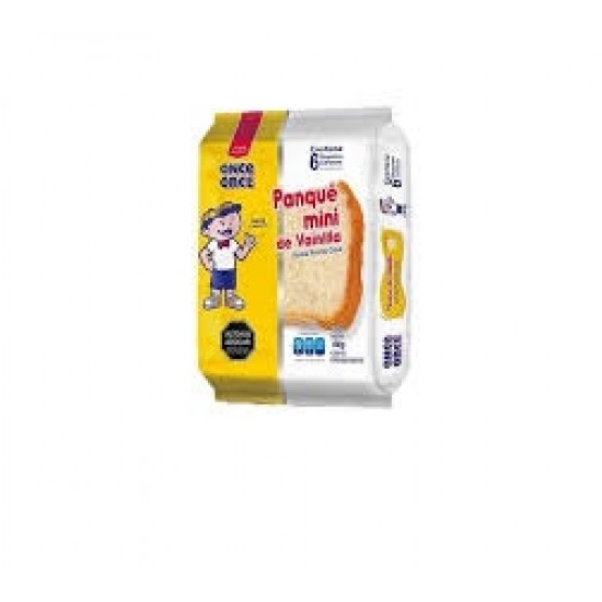 PANQUE ONCE ONCE MINI VAINILLA 6X180GRS