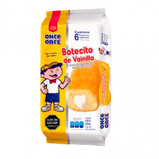 BOTECITO ONCE ONCE 6X210GR VAINILLA