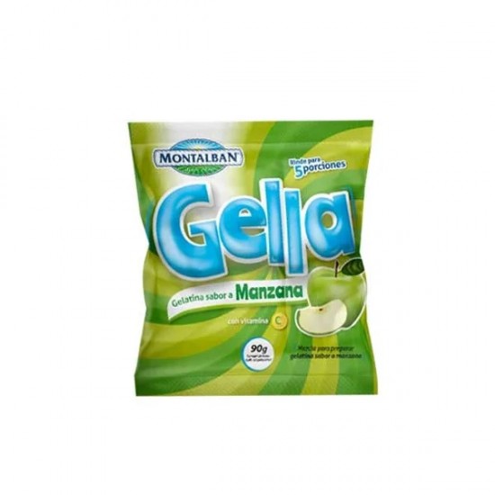 GELATINA GELLA 90GR MANZANA