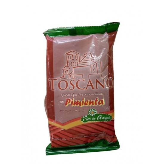 QUESO PECORINO FLOR DE ARAGUA 100GR C/PIMIENTA TOSCANO RALLADO